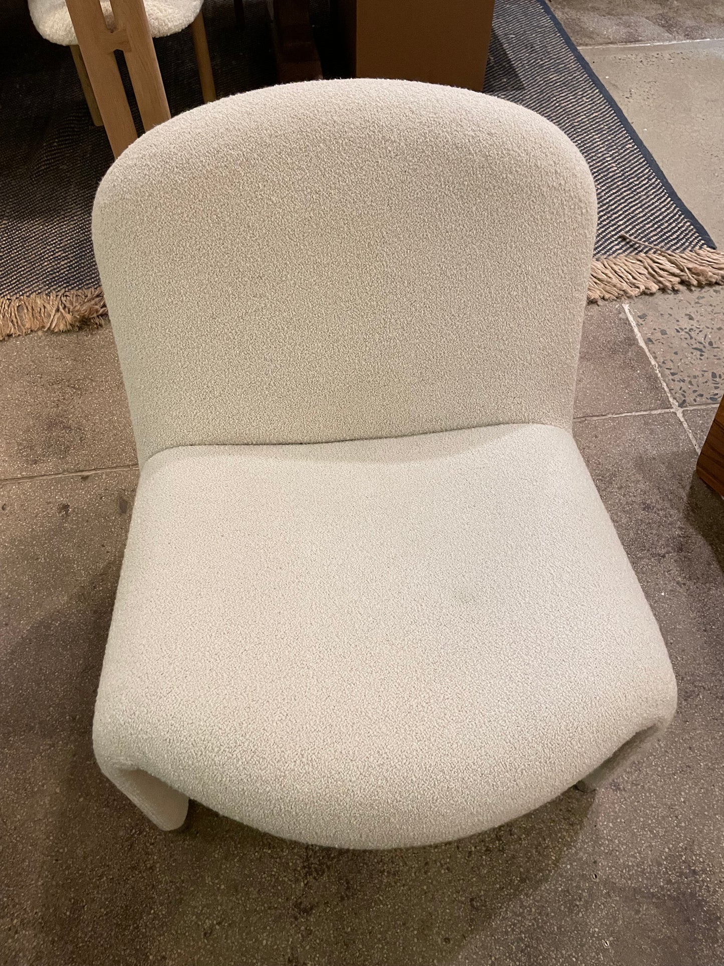 Alky Chair - Boucle Meringue - Floor Model - Grade B
