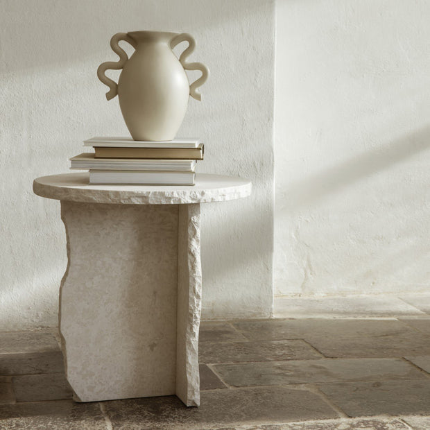 Mineral Sculptural Table - Bianco Curia