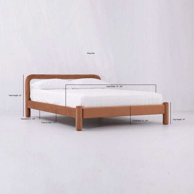 Temi Bed - Taupe - Queen - Open Box