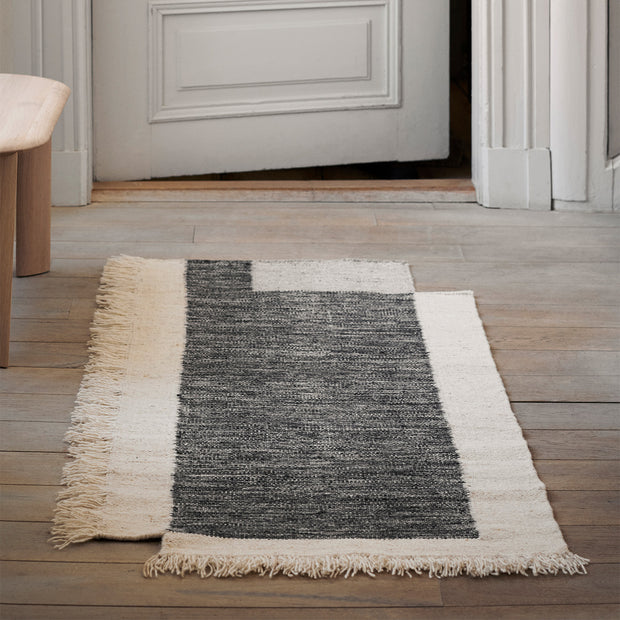 Counter Rug - Charcoal/Off-white