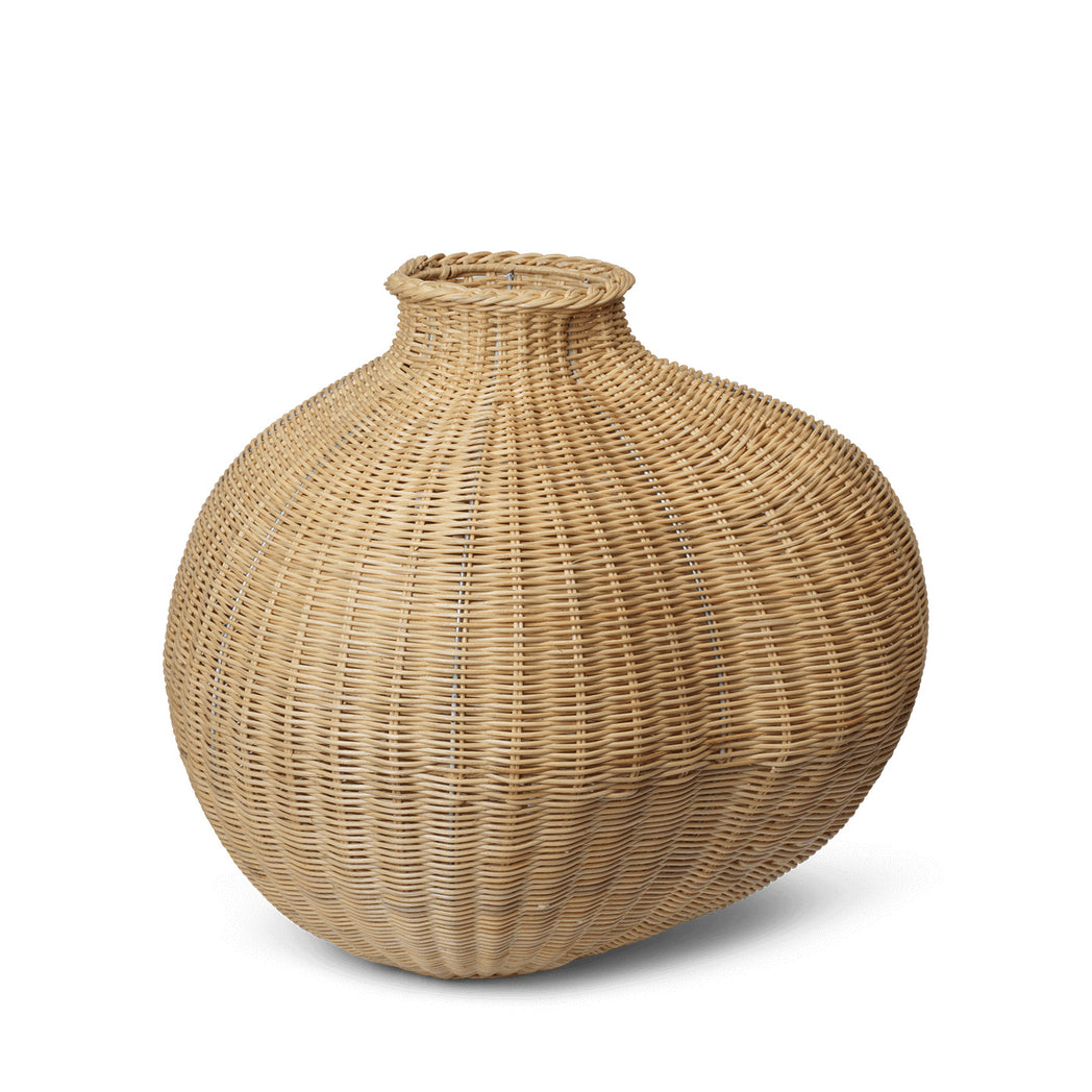 Bola Braided Floor Vase - Natural