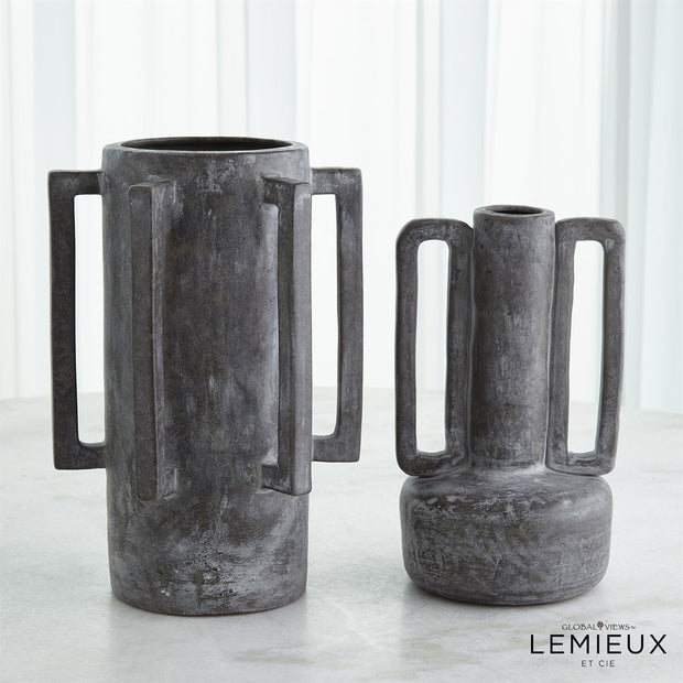 Lemieux Et Cie Normandie and Bretagne Vase Collection - Dark Grey
