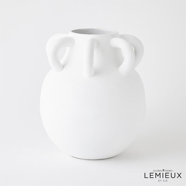 Lemieux Et Cie Amphora Loop Vase Collection - White