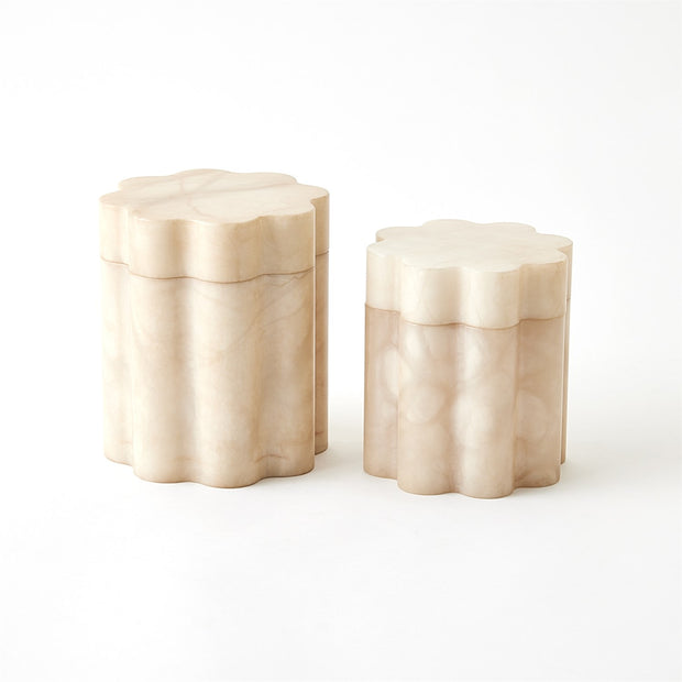 Cumulus Alabaster Tall Boxes - Cream