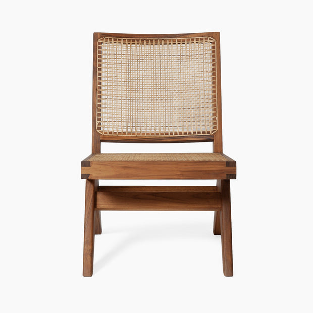 Jeanneret Armless Easy Lounge Chair - Brown - Floor Model - Grade C