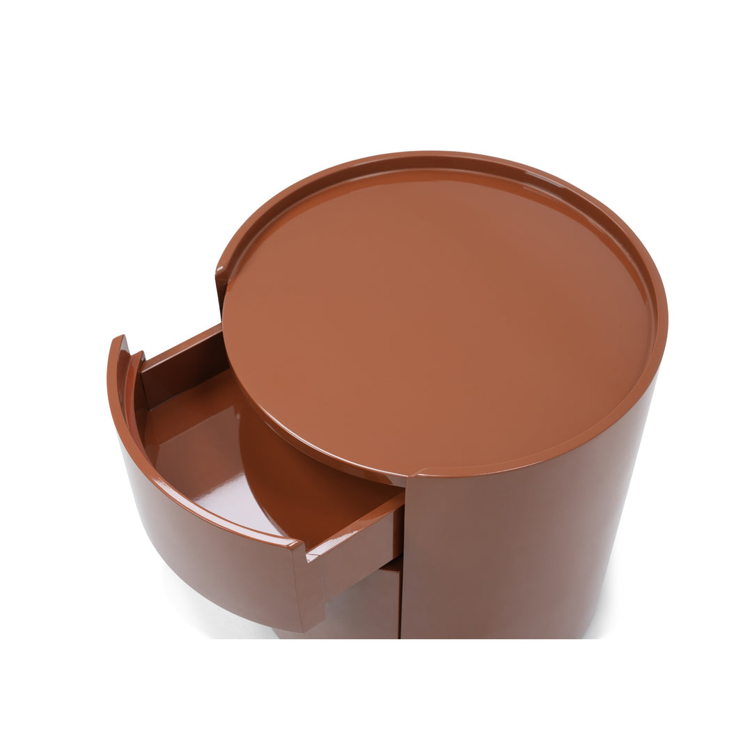 Onda End Table - Spiced Cinnamon