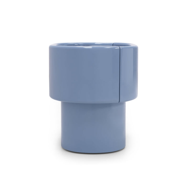 Maris End Table - Misty Blue / Calacatta Viola