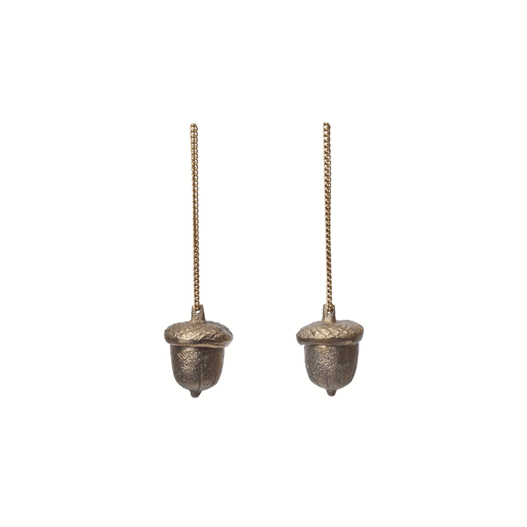 Acorn Ornaments - Set of 2 - Brass