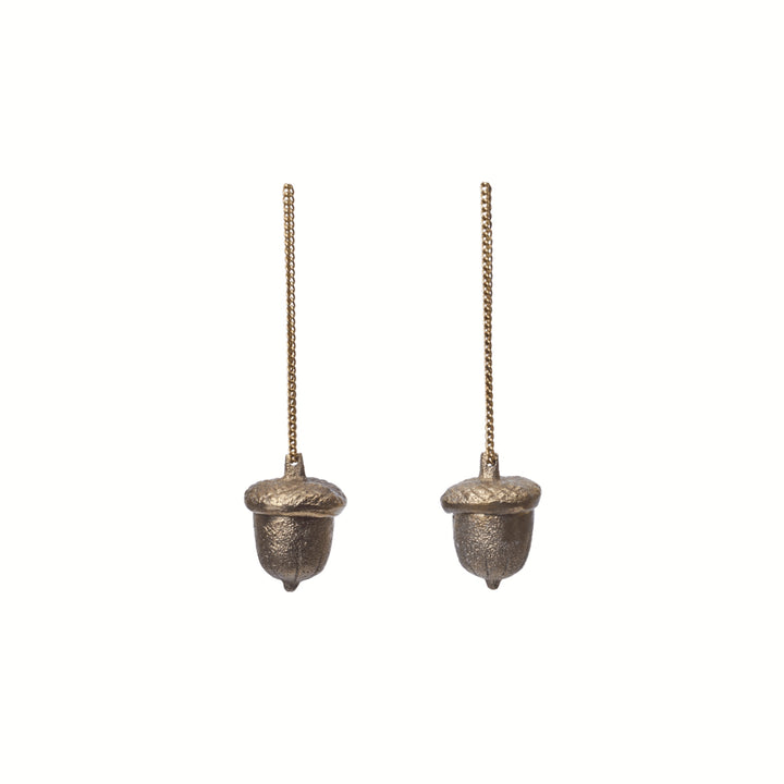 Acorn Ornaments - Set of 2 - Brass