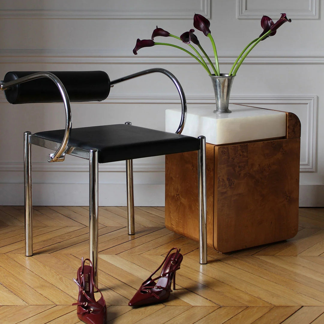 Amo Burl Wood Storage Table