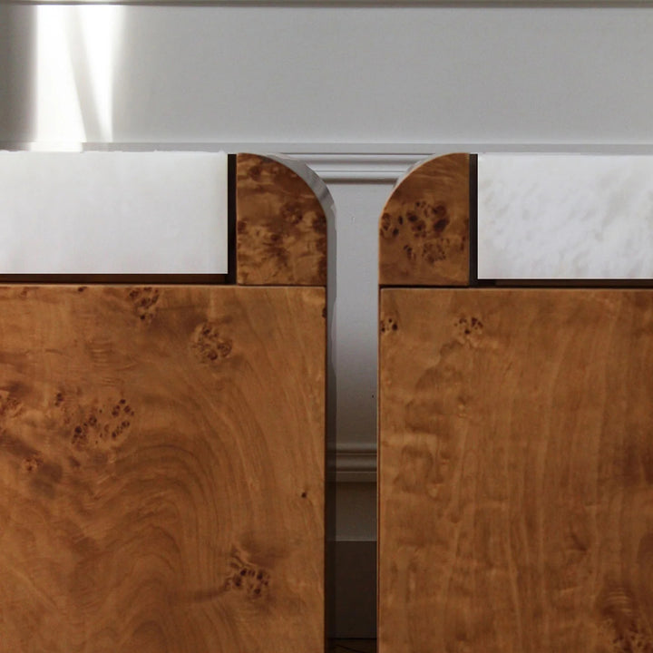 Amo Burl Wood Storage Table
