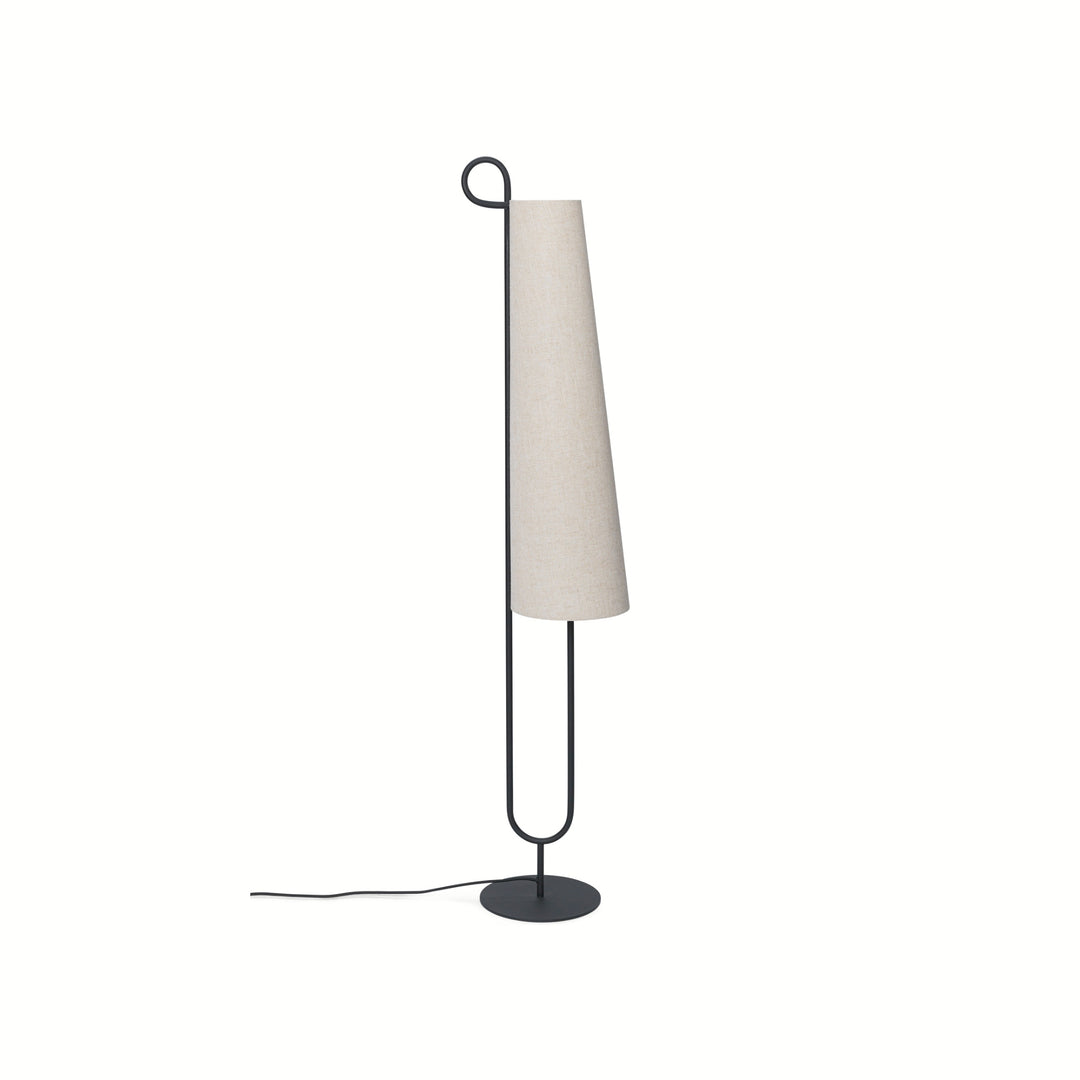 Ancora Floor Lamp - Black/Natural - UL