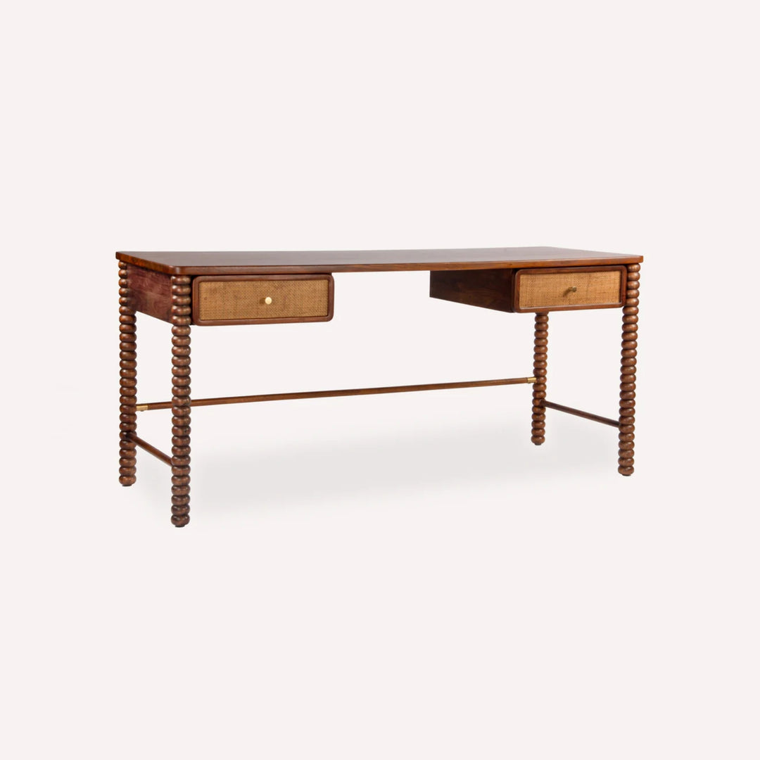 Angie Cane Solid Wood Desk