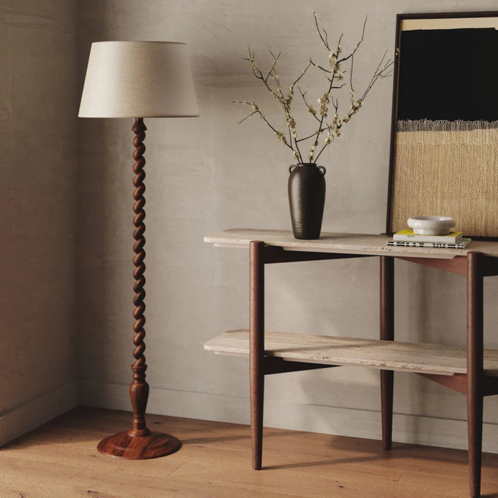 Angie Solid Wood Floor Lamp