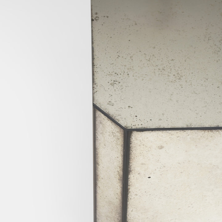 Wrenley Antique Mirror Side Table