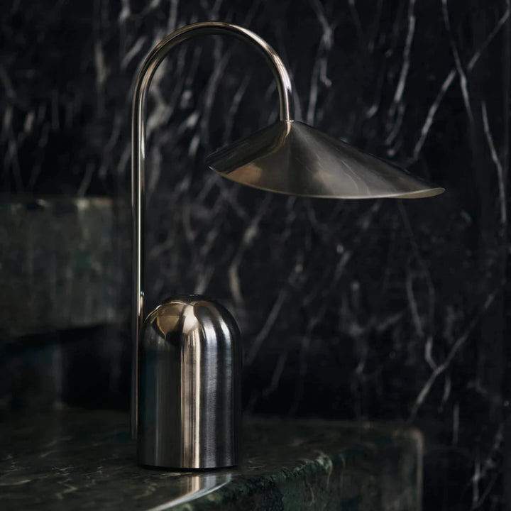 Arum Portable Lamp - Stainless Steel