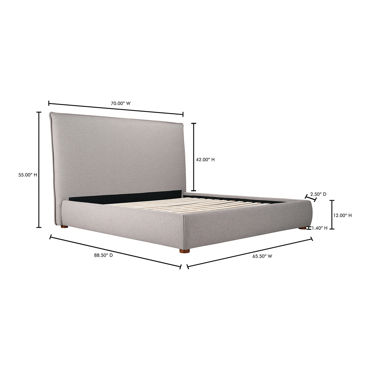 Averi Tall Headboard Bed