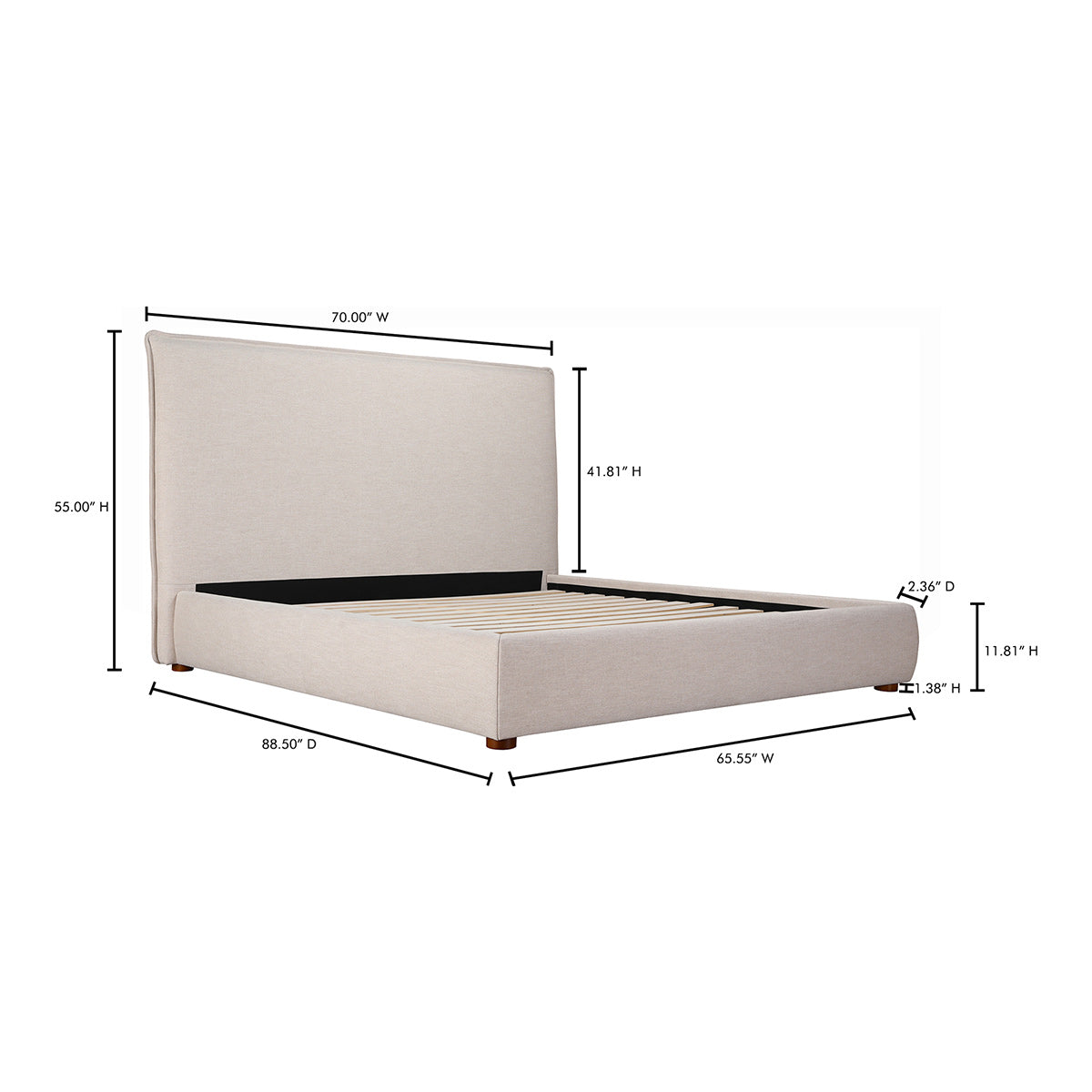 Averi Tall Headboard Bed