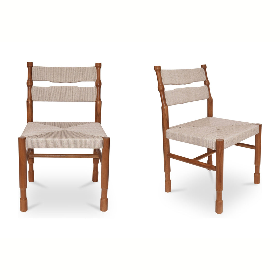 Bianca Outdoor Dining Chair Natural - Set Of 2