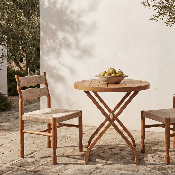 Bianca Outdoor Dining Chair Natural - Set Of 2