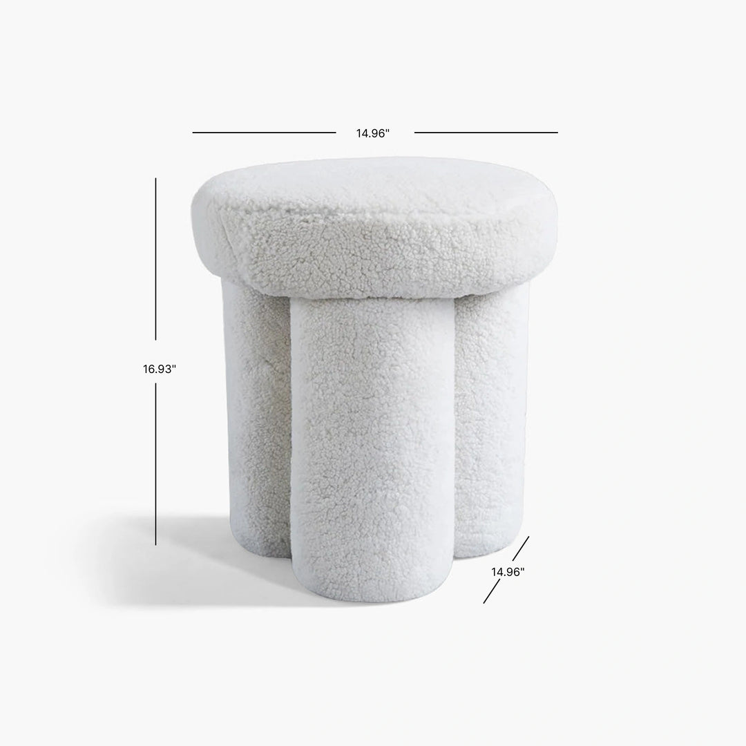 Big Foot Stool - Sheep Skin
