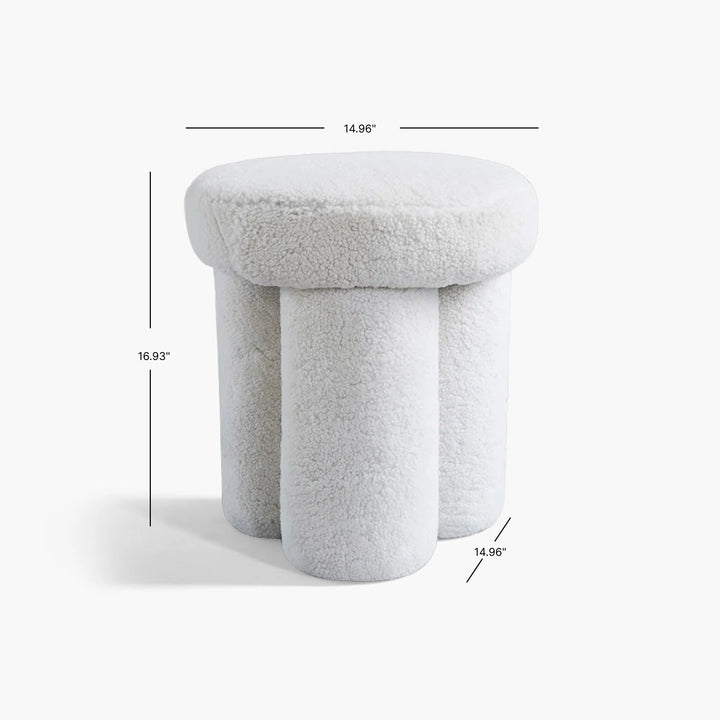 Big Foot Stool - Sheep Skin