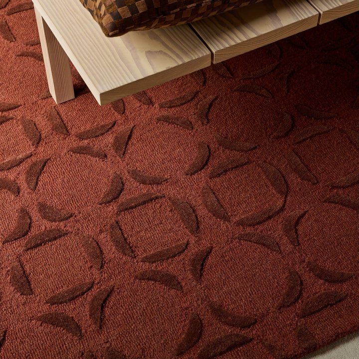 Bordeaux Echo Rug