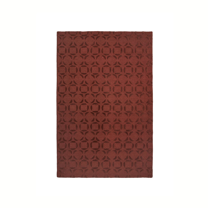 Bordeaux Echo Rug