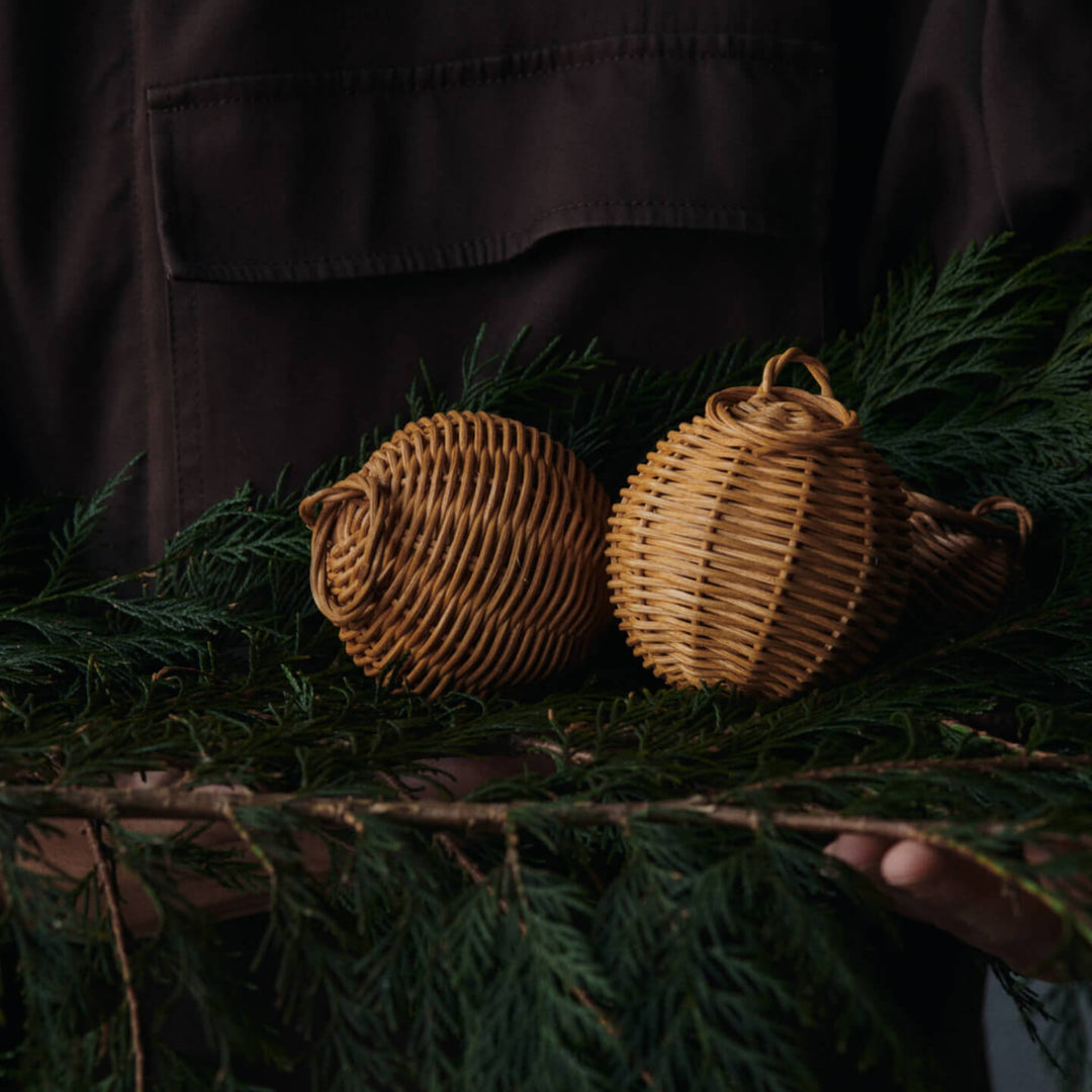 Braided Baubles - Set of 2 - Natural