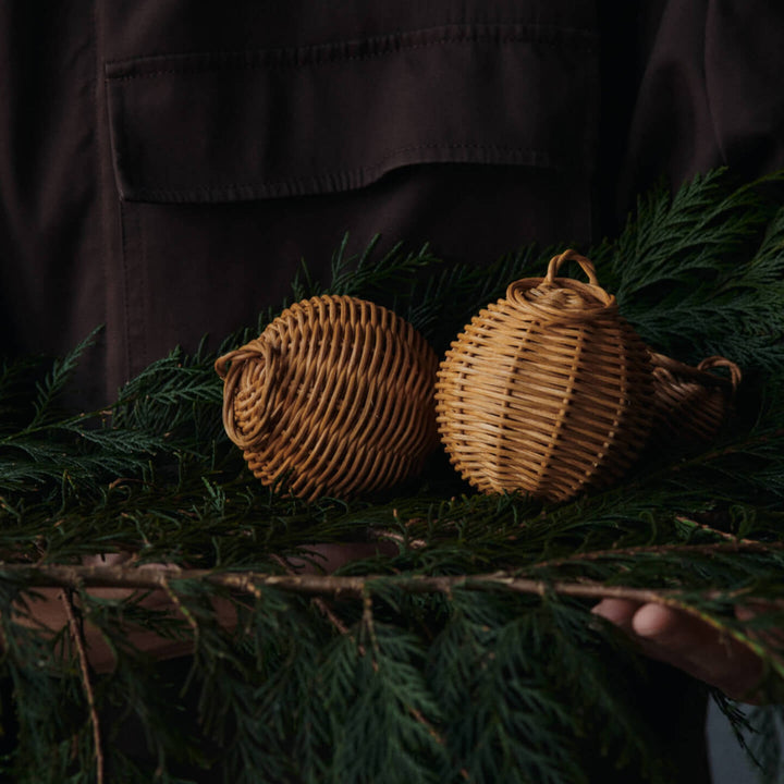 Braided Baubles - Set of 2 - Natural