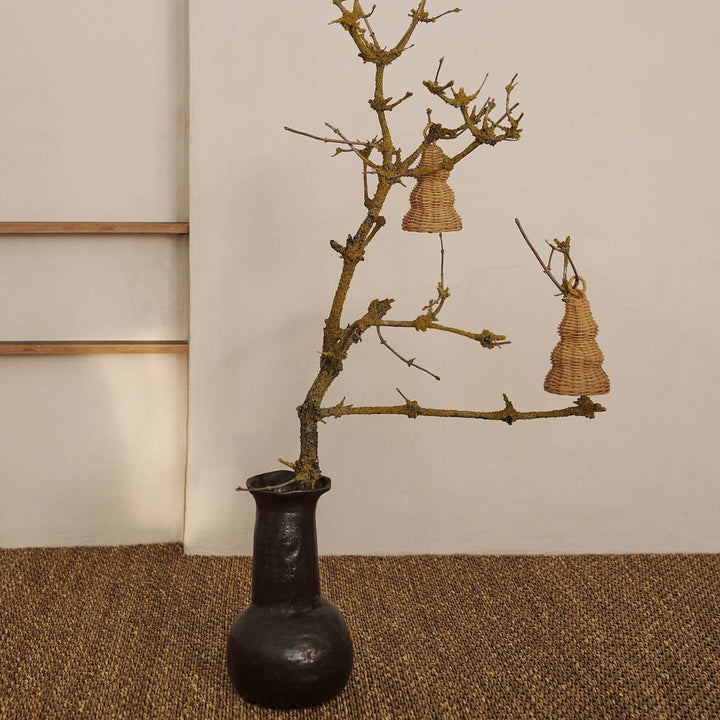 Braided Bell Baubles - Set of 2 - Natural