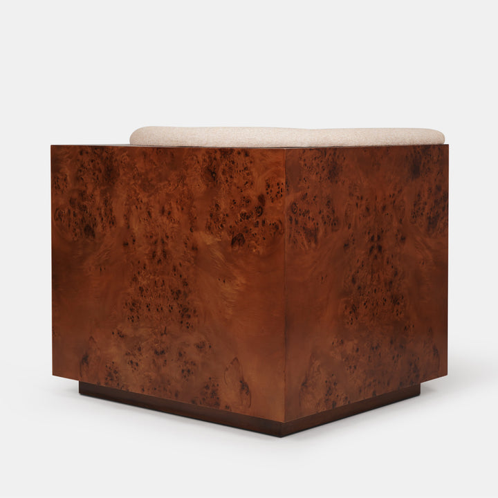 Cantera Burl wood Lounge Chair