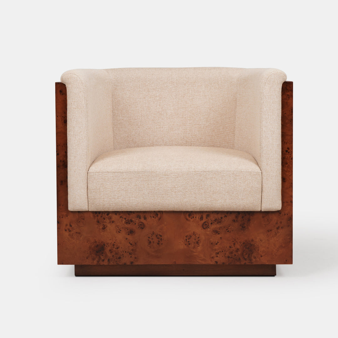 Cantera Burl wood Lounge Chair