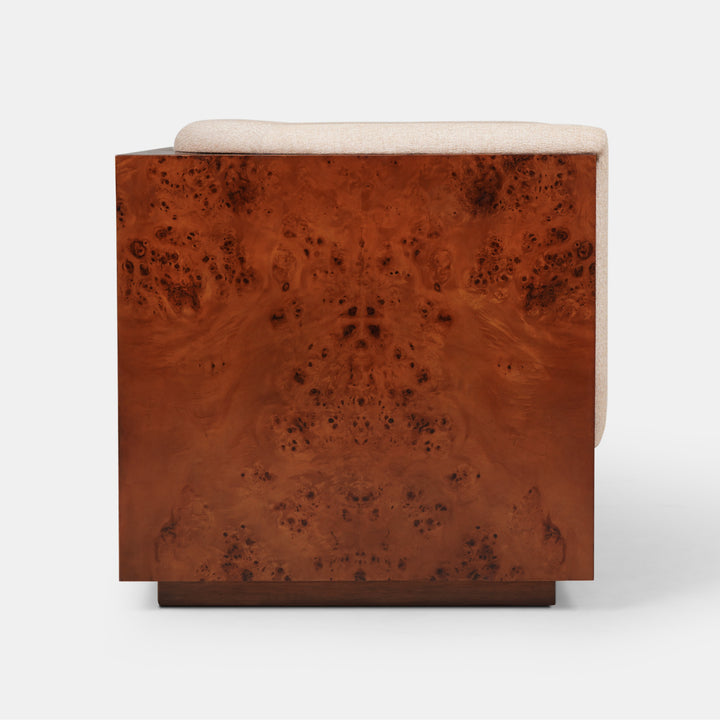 Cantera Burl wood Lounge Chair