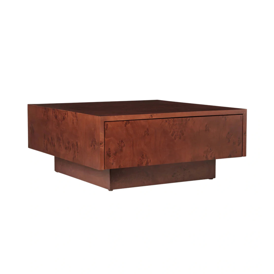 Burl Storage Coffee Table