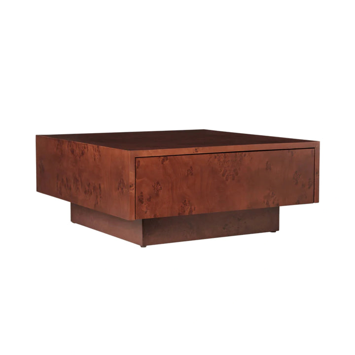 Burl Storage Coffee Table