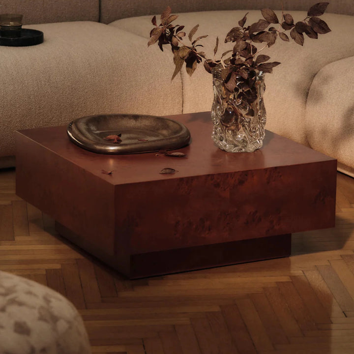 Burl Storage Coffee Table