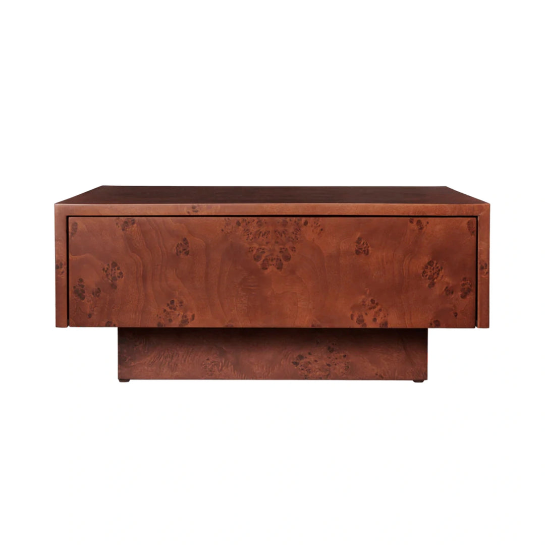 Burl Storage Coffee Table