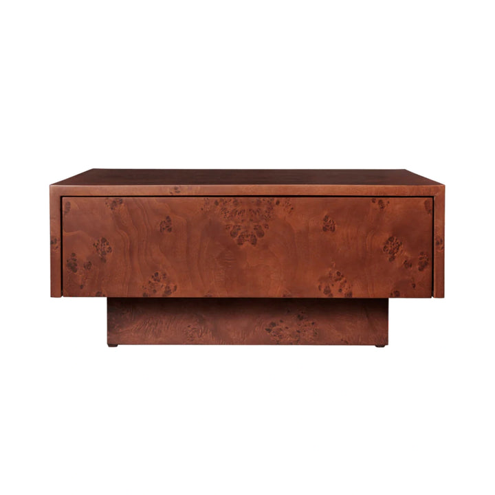 Burl Storage Coffee Table