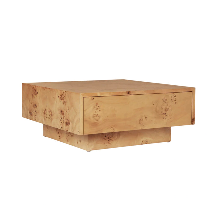 Burl Storage Coffee Table