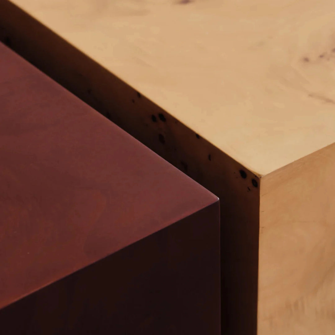 Burl Storage Coffee Table
