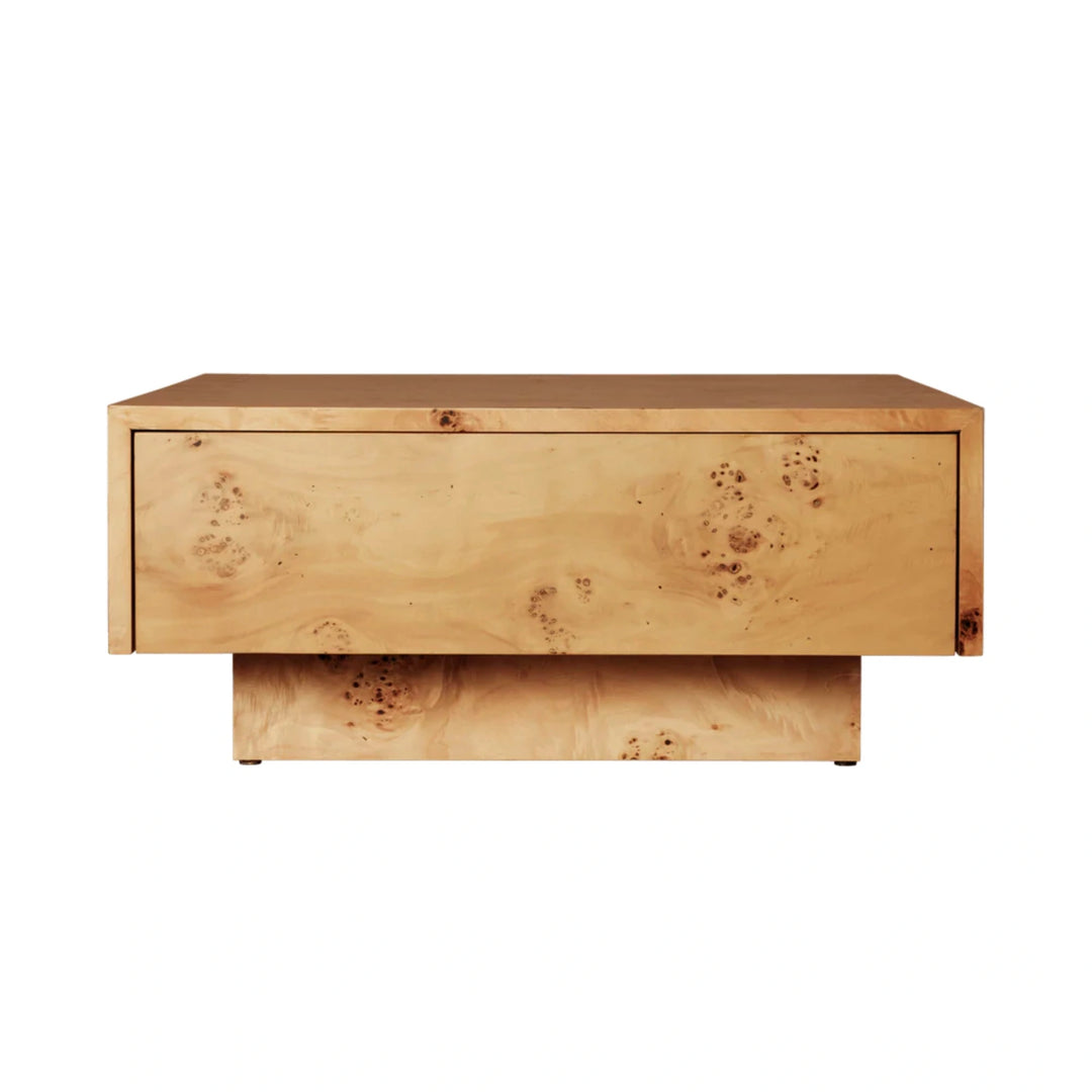 Burl Storage Coffee Table