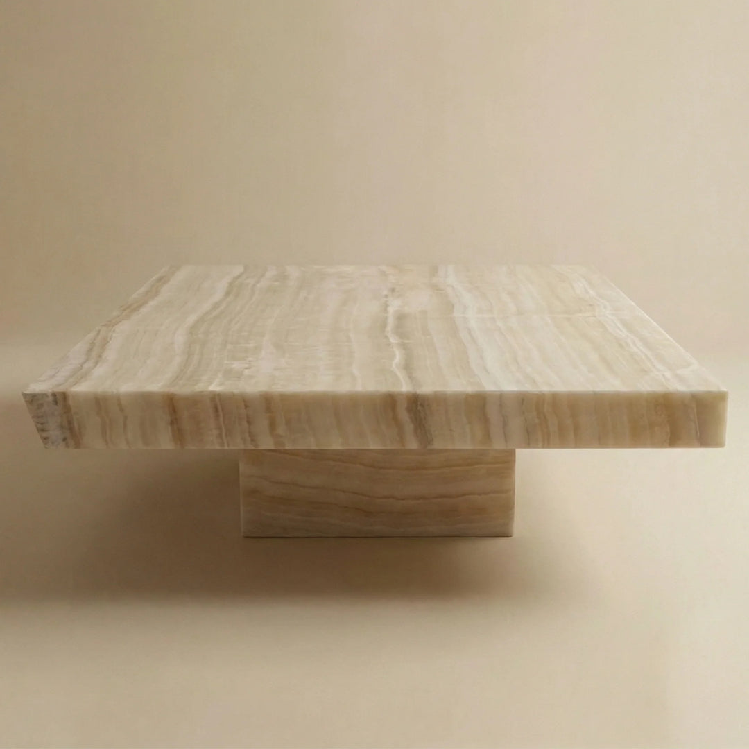Cara Vanilla Onyx Coffee Table