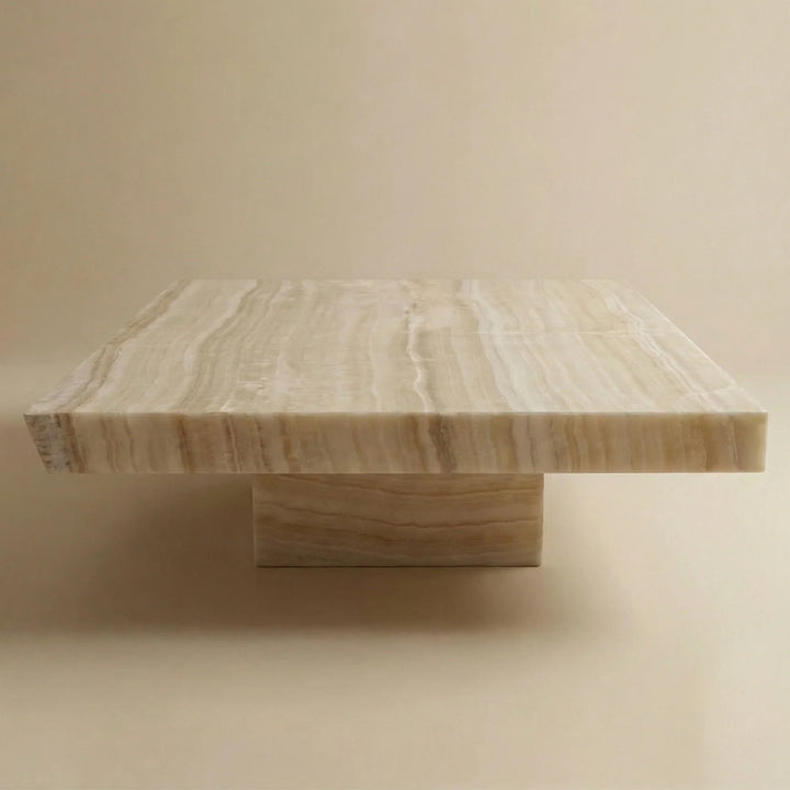 Cara Vanilla Onyx Coffee Table