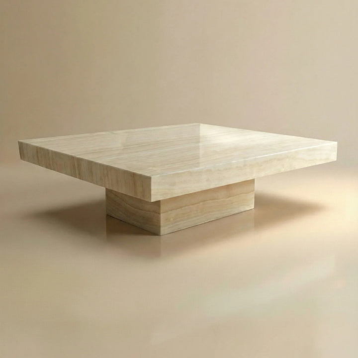 Cara Vanilla Onyx Coffee Table