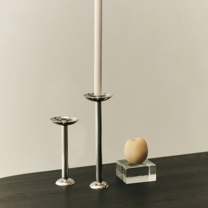 Champagne Metal Candle Holder