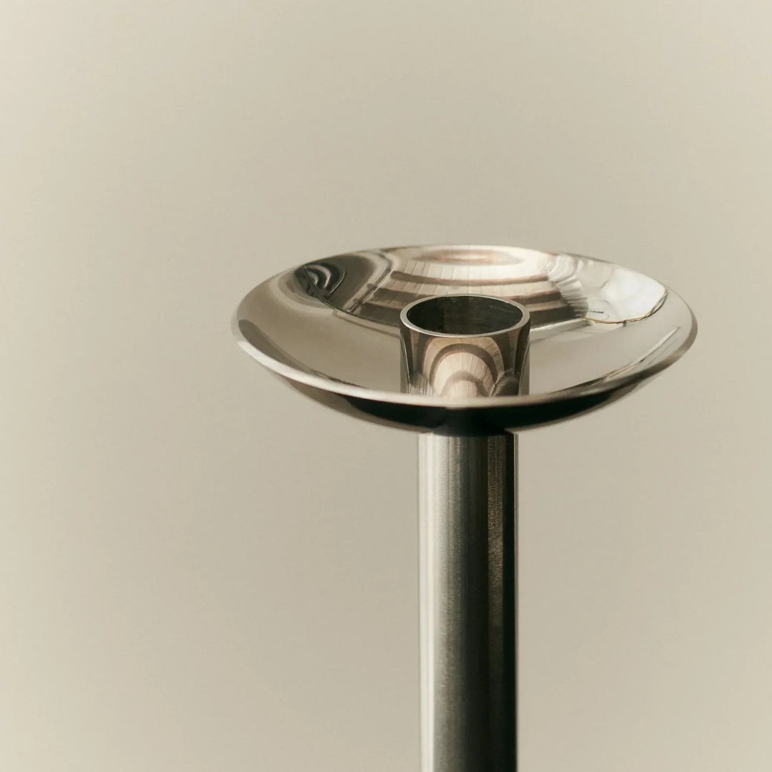 Champagne Metal Candle Holder