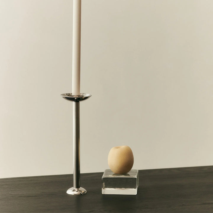 Champagne Metal Candle Holder