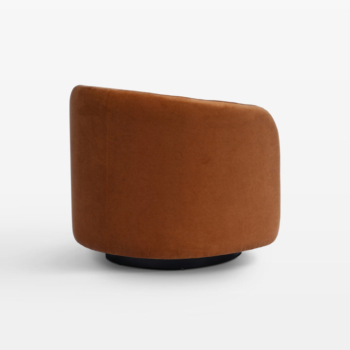 Collins Swivel Lounge Chair Velvet