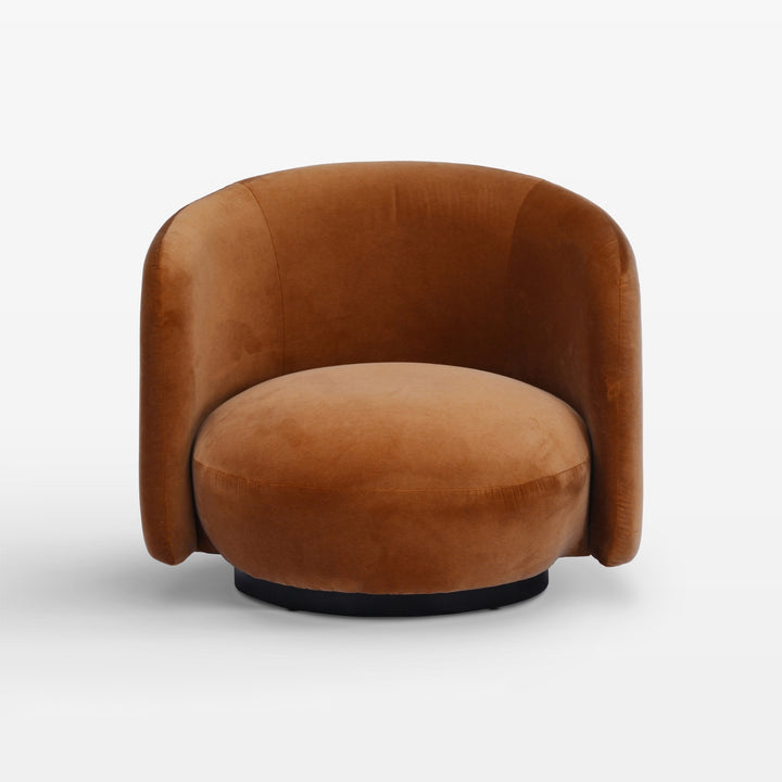 Collins Swivel Lounge Chair Velvet